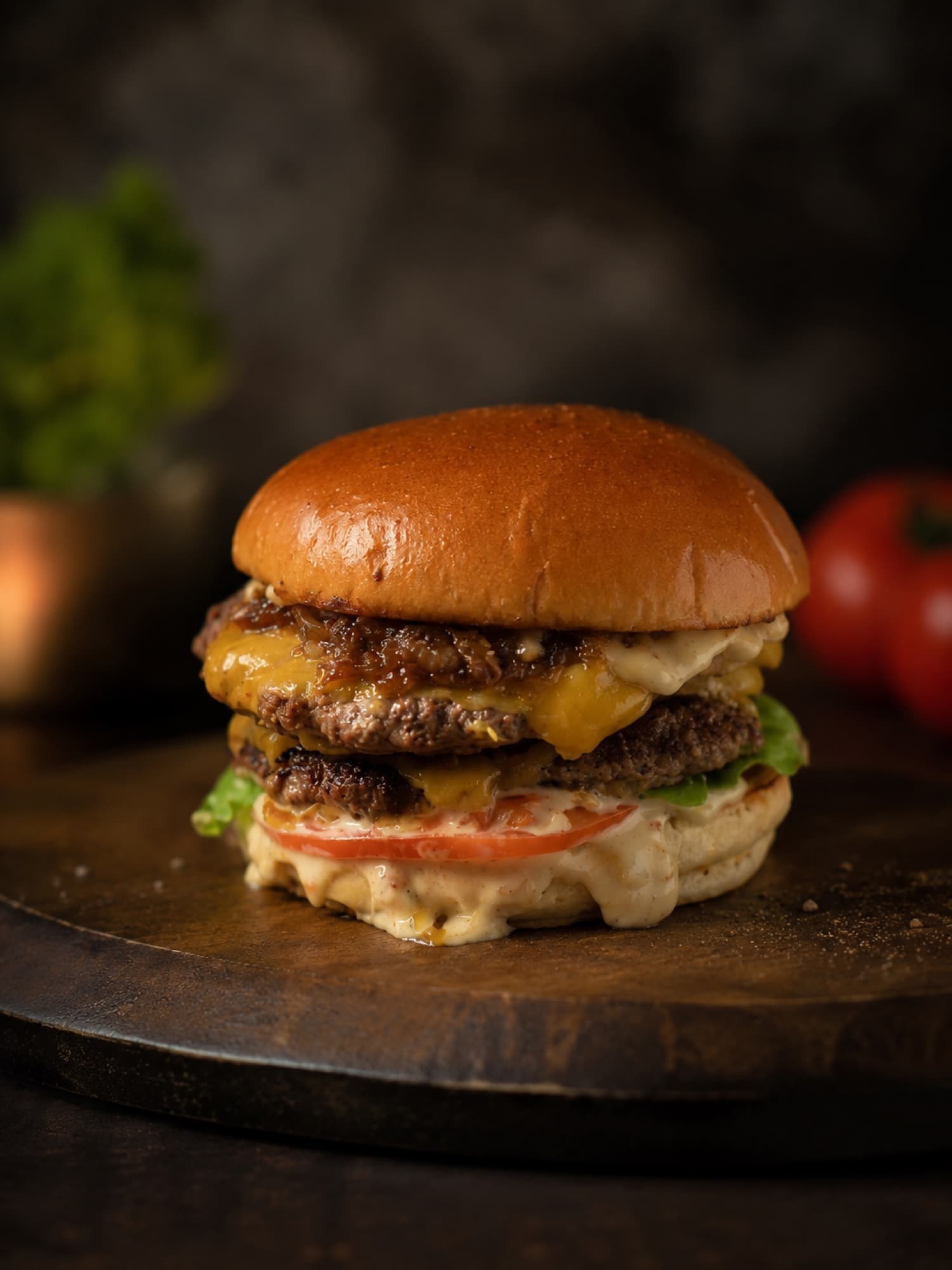 Nelin dvojitý smash burger