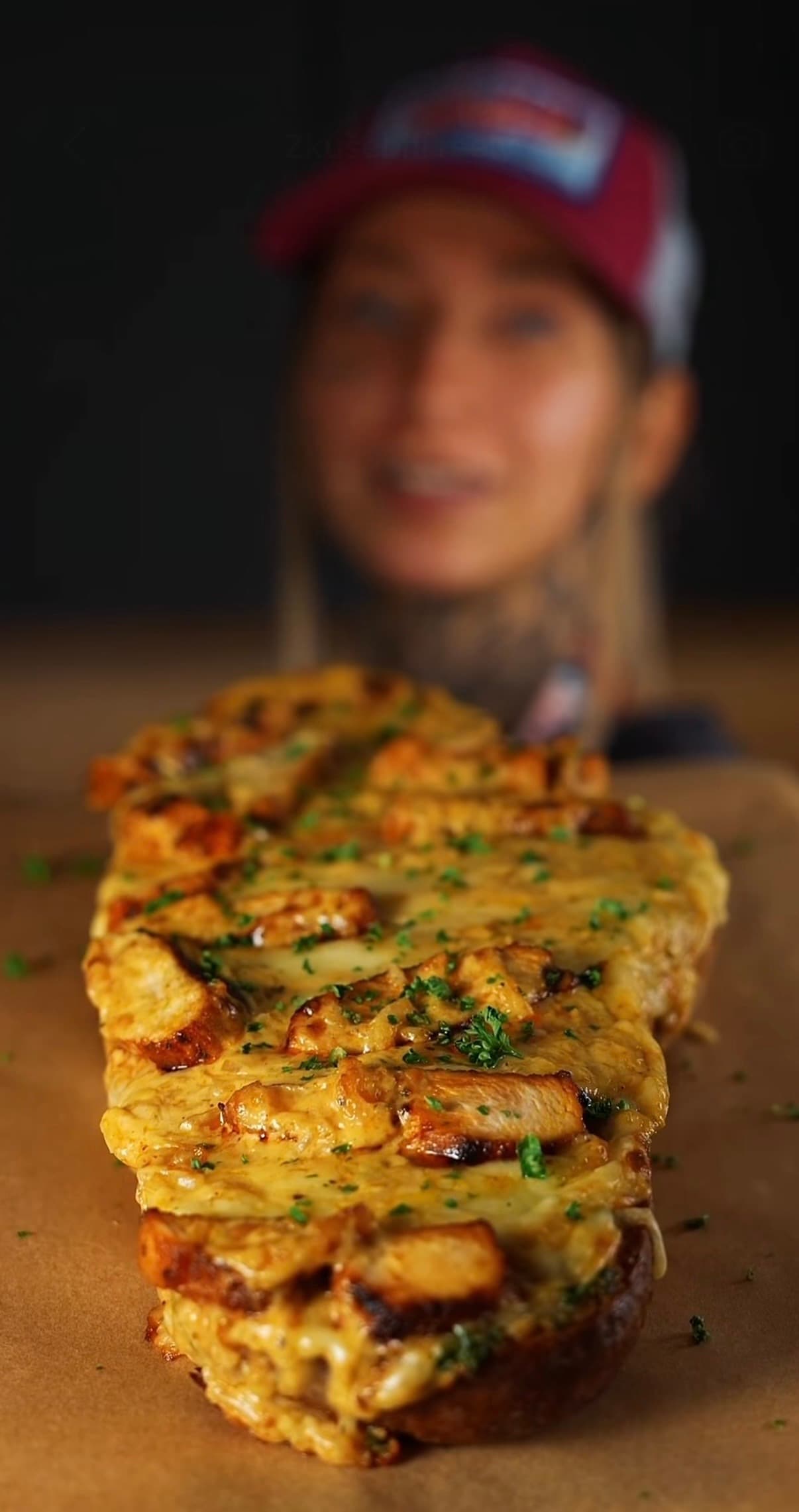 Alfredo Chicken Bread